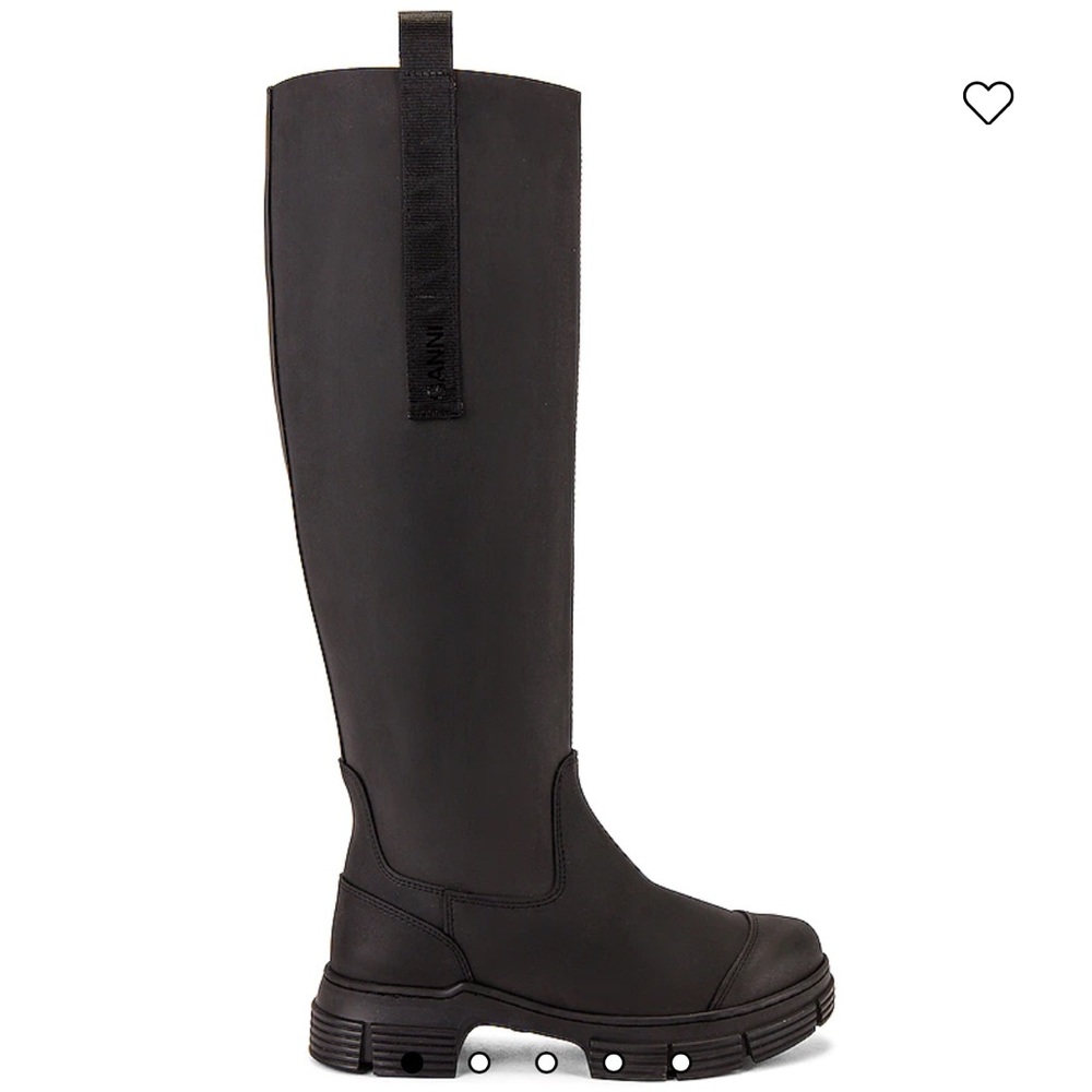 NWT Ganni Country Boot in Black - 41